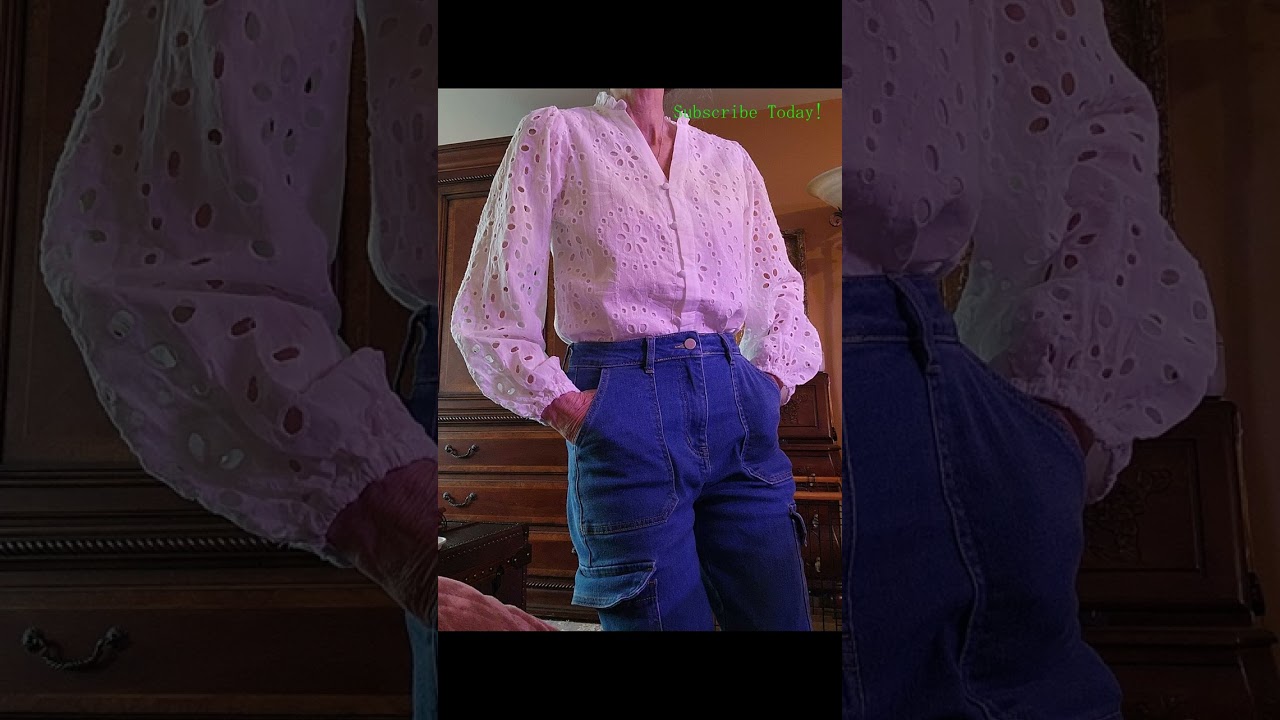 Dokotoo Women's Long Sleeve Lace Embroidered Blouse - Casual & Elegant Top