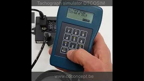 Tachograph programmer CD400 | Tachograph simulator DTCOSIM