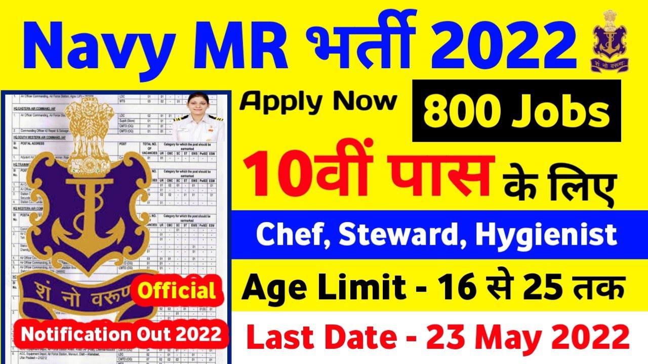 Navy Vacancy MR/NMR 2022 // Big Update // Navy New Recruitment 2021 How To Apply Online Vacancy 2022