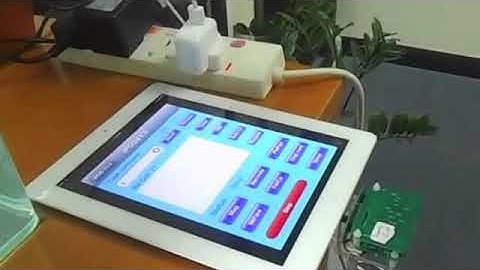 Kiosk using Apple iPAD for NFC contactless read and write applications