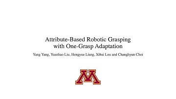 Attribute-Based Robotic Grasping with One-Grasp Adaptation, ICRA 2021