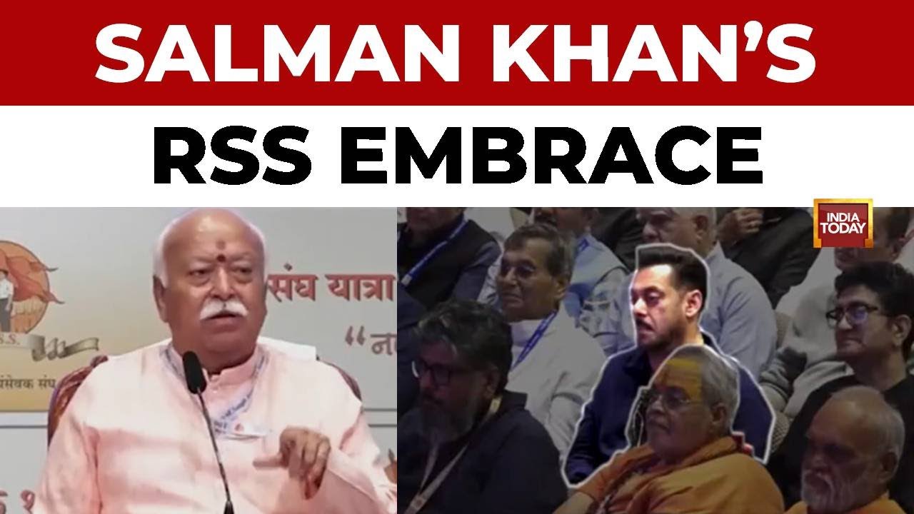 Salman Khan & Other Bollywood Celebs Attend Key RSS Event In Mumbai, Marking 100 Years Of RSS