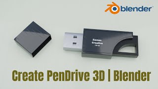 Blender Tutorial | 3D Pendrive | 3D Flashdrive