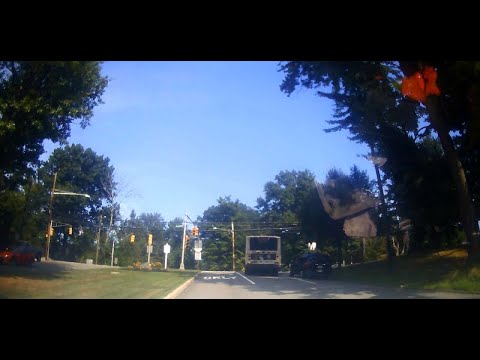 Reckless NJ Transit Bus Driver In Haworth NJ - YouTube
