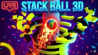 Stack Ball 3D Live🔥 100+ Levels Challenge #stackball3d #livegami...