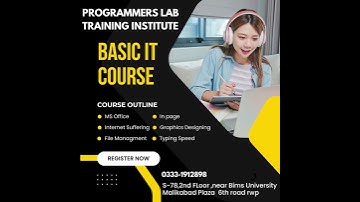 Basic computer course in Rawalpindi