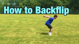 How to Backflip on Ground (Indepth Tutorial)