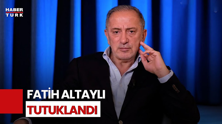 Gazeteci Fatih Altaylı Tutuklandı