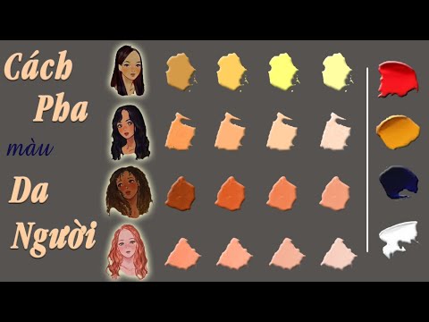 Video CÁCH PHA MÀU DA NGƯỜI | How To Color Skin | Zac Art - youtube