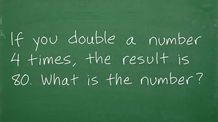 If you double a number 4 times, the result is 80 – what is the number?