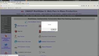OWASP Multidae Tutorials - Running XSS Injection in the UserAgent