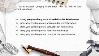 LATIHAN SOAL SUMATIF AKHIR SEMESTER QUR'AN HADITS KELAS XI MA