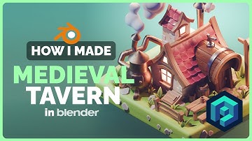 Medieval Tavern in Blender - 3D Modeling Process | Polygon Runway