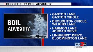 Boil advisory issued for Bossier City