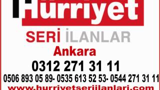0312 271 31 11 -Hürriyet Ankara Seri Ilan Hürriyet Ilan Servisi