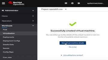 OpenShift Virtualization - create a VM