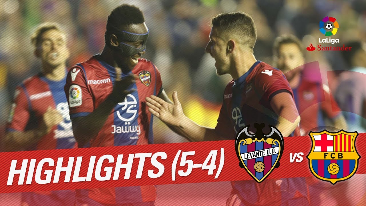 Highlights Levante UD FC Barcelona (5-4) - YouTube
