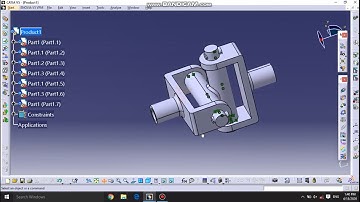 CATIA V5 Knuckle Joint Assembly