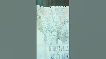 Godzilla x Kong the new empire drawing #godzilla #kong #drawing #art