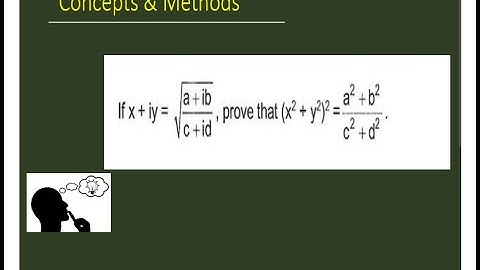 If `(x+iy) = sqrt((a+ib)/(c+id))` then prove that ` (x^2 + y^2)^2 = (a^2 + b^2)/(c^2 + d^2)`