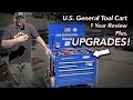 Us general tool cart  1 year review  upgrades  harbor freight