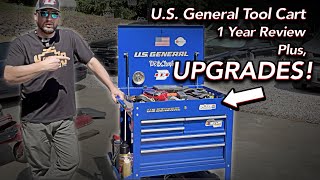 US General Tool Cart  1 Year Review + UPGRADES!  Harbor Freight