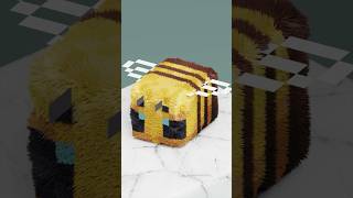 What Happens If a Minecraft Bee Gets 1000 Hairs? 🐝 Blender Physics #Shorts