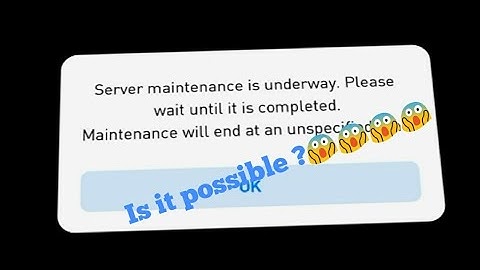 How to fix server maintenance of Pes 19 moblie?
