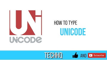 How To Type Unicode on Mac