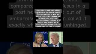 Hillary Clinton on Trump: "Fully Unhinged" #chrisbrown #greenscreen