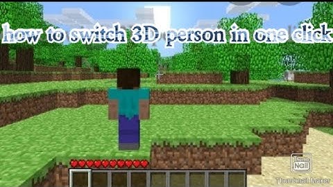 how to  switch 3D person in one click