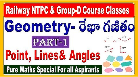 Geometry class-1 NTPC & Group D Mega Course Update for all Pure Maths Special by SRINIVASMech
