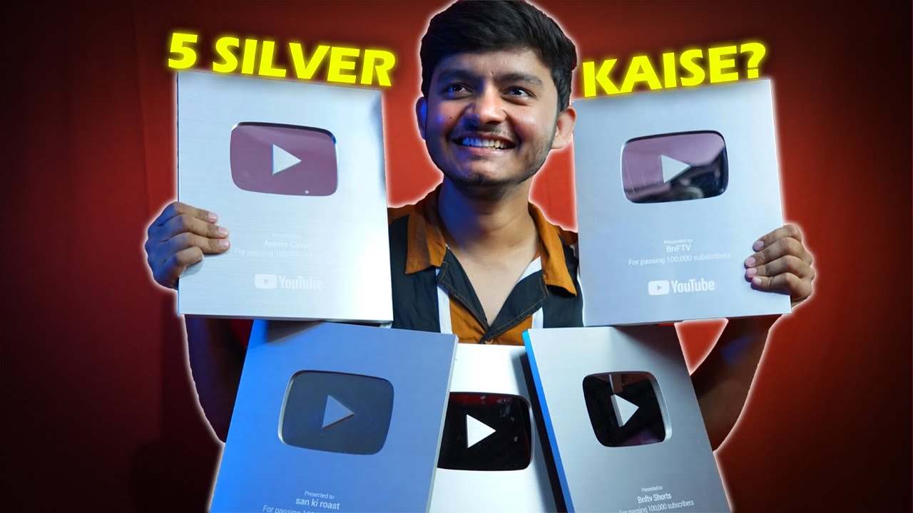 Mere Pass 5 Silver Play Button Kaise Hai YouTube