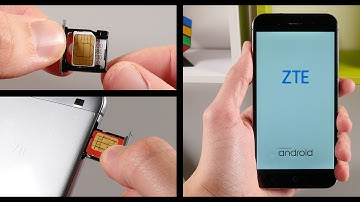 ZTE Blade V6 / ZTE Blade D6 - How To Insert / Remove Dual SIM Cards