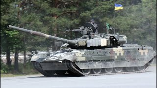 Ukraine War - Main Battle Tank T-84 Oplot - Tank in Action