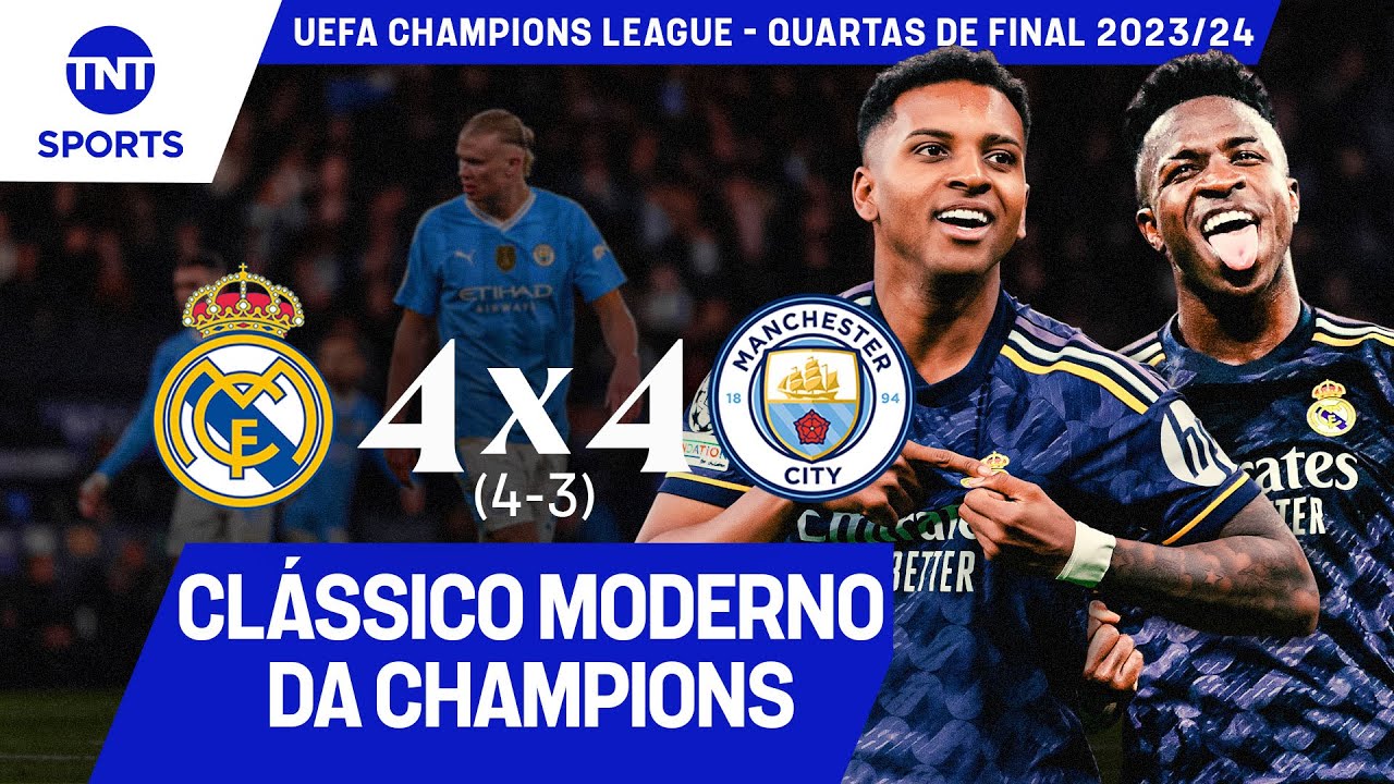 REAL MADRID 4(4) X (3)4 MANCHESTER CITY - SEMIFINAL | CHAMPIONS LEAGUE ...
