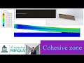 An example for a model to predict crack propagation by using Cohesive zone in Abaqus