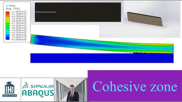 An example for a model to predict crack propagation by using Cohesive zone in Abaqus