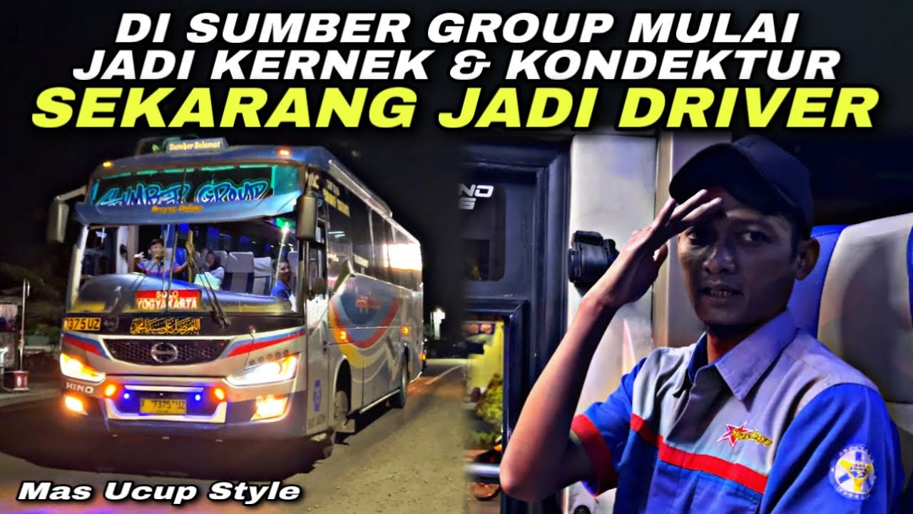 Karir Mulai Kernek & Kondektur Sekarang Jadi Driver 😱| trip Sugeng Rahayu W 7375 UZ “ Merapi Raya “