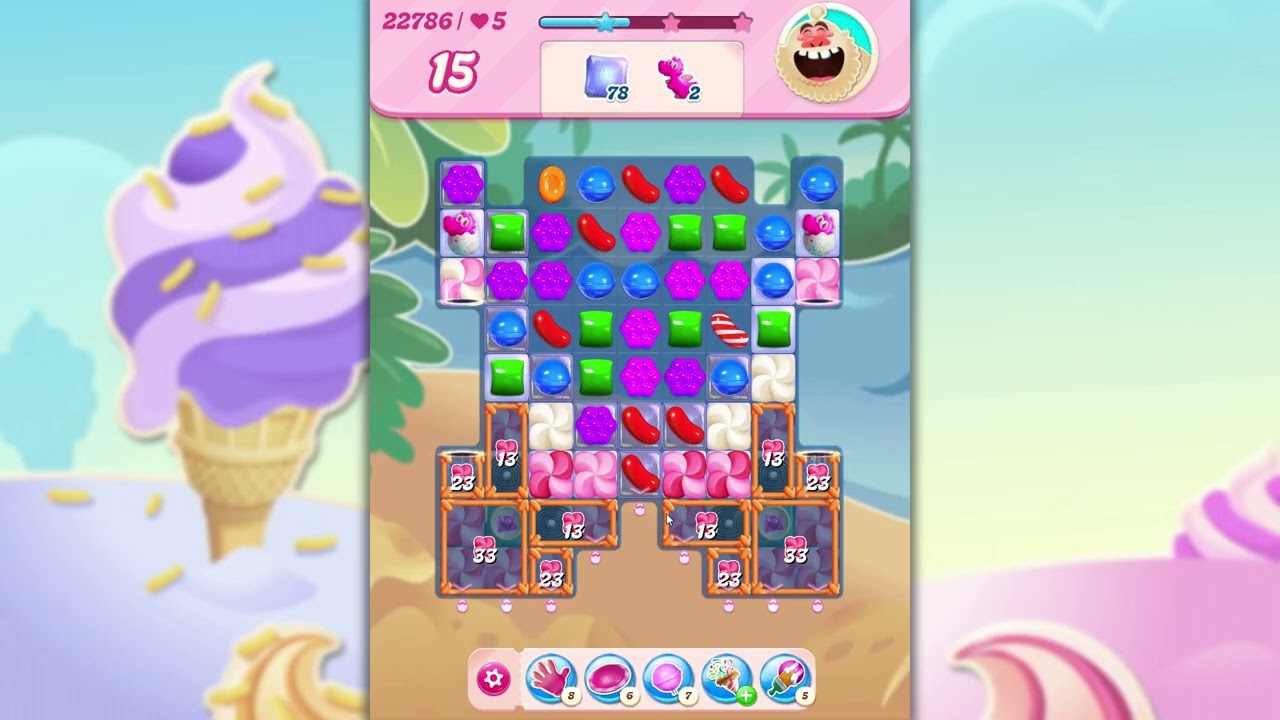 Candy Crush Saga Level 22786 - YouTube