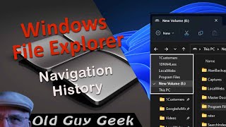 windows file explorer - using navigation history