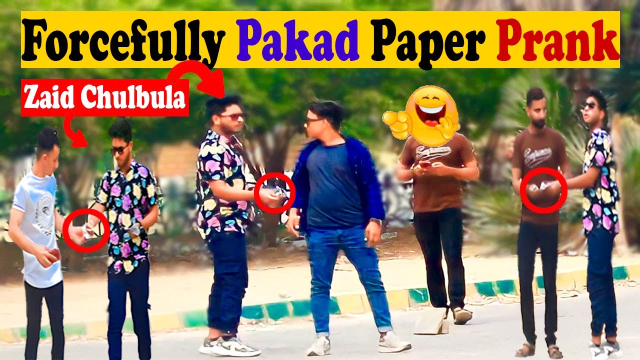 Forcefully "Paked Paper" Prank With 