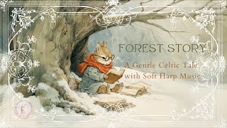 Gentle Celtic Harp Music in a Winter Forest | A Quiet Storybook Scene, Calm music, Gentle sleep