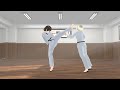 【Blender】Trace My Favorite Karate KO & Effect Test【Reference:Ryu Narushima(成嶋竜)】