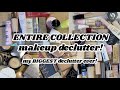 ENTIRE makeup collection DECLUTTER! | 1 hour long declutter video!