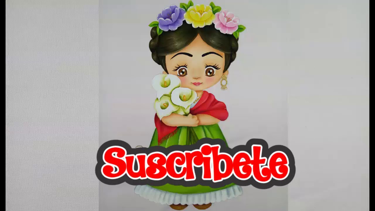 Como Pintar Muñeca De Frida Kahlo En Tela