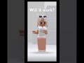 Will it work???? 😮 #roblox #goviral
