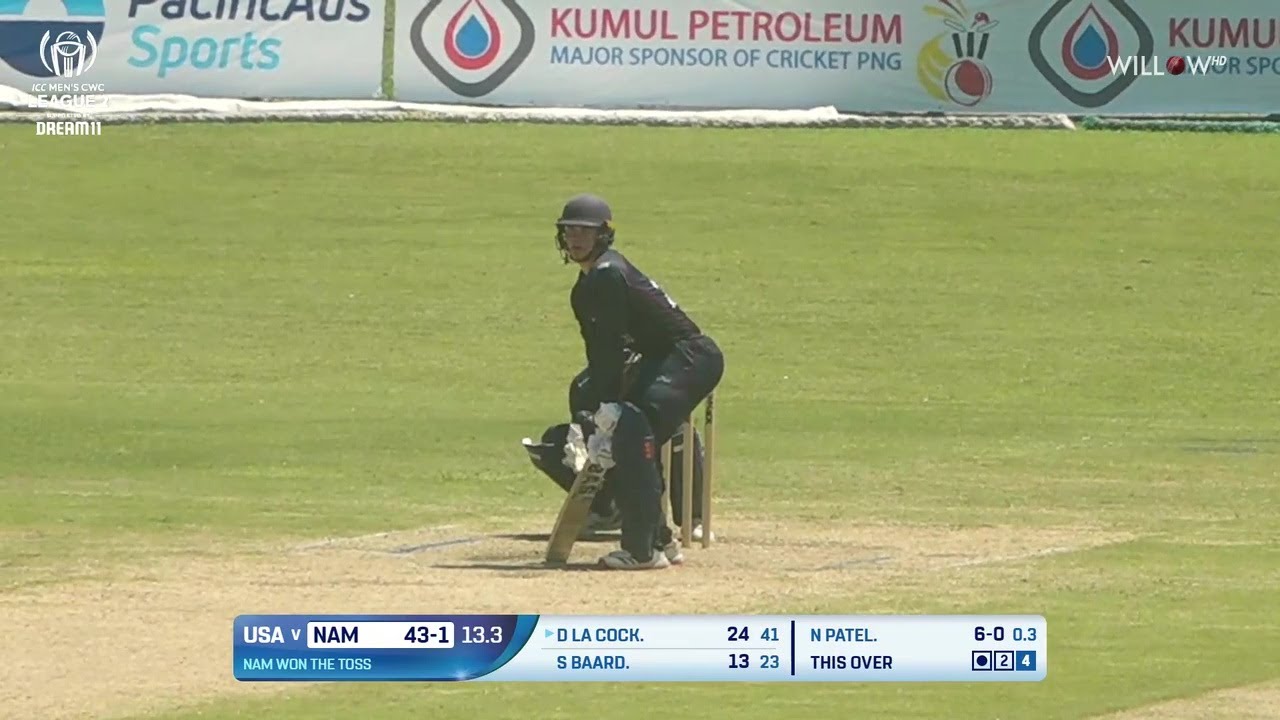 Divan la Cock 48 runs vs United States of America|Namibia vs United States of America|