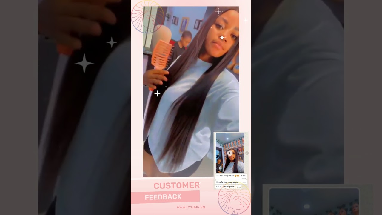 Vietnamese Hair Review Super Double Drawn Bone Straight Hair | CYhair Vietnam Hair Vendors Free List