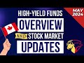 May 2024 high yield dividend income funds overview  stock market update  ep49 canada